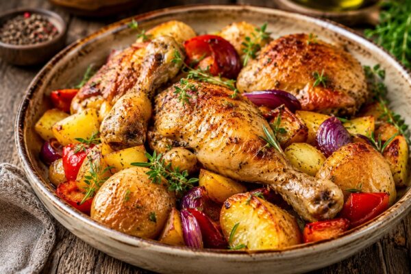 Rețete cu pui la cuptor: idei simple pentru masa de familie